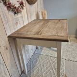 Farm table/desk solid wood wood and beige