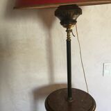 Guéridon-lampadaire table d appoint décor en bronze tête et pieds de boucs