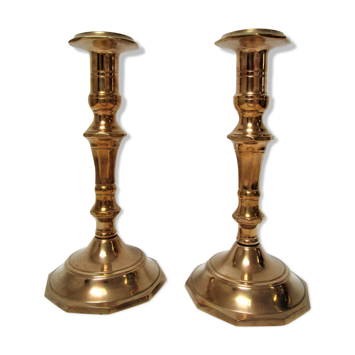 Pair of vintage brass candlesticks