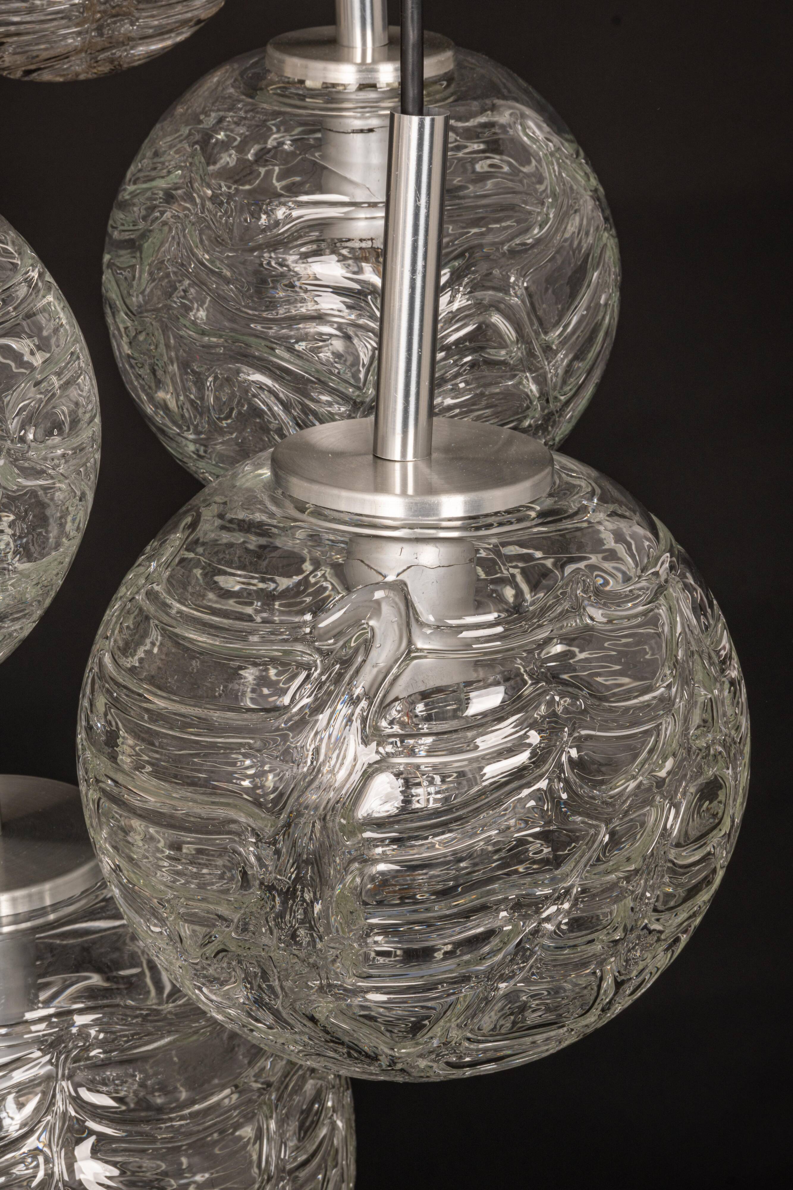 Grand cascading chandelier by Doria, Germany, 1970s.