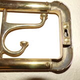 Brass wall coat holder