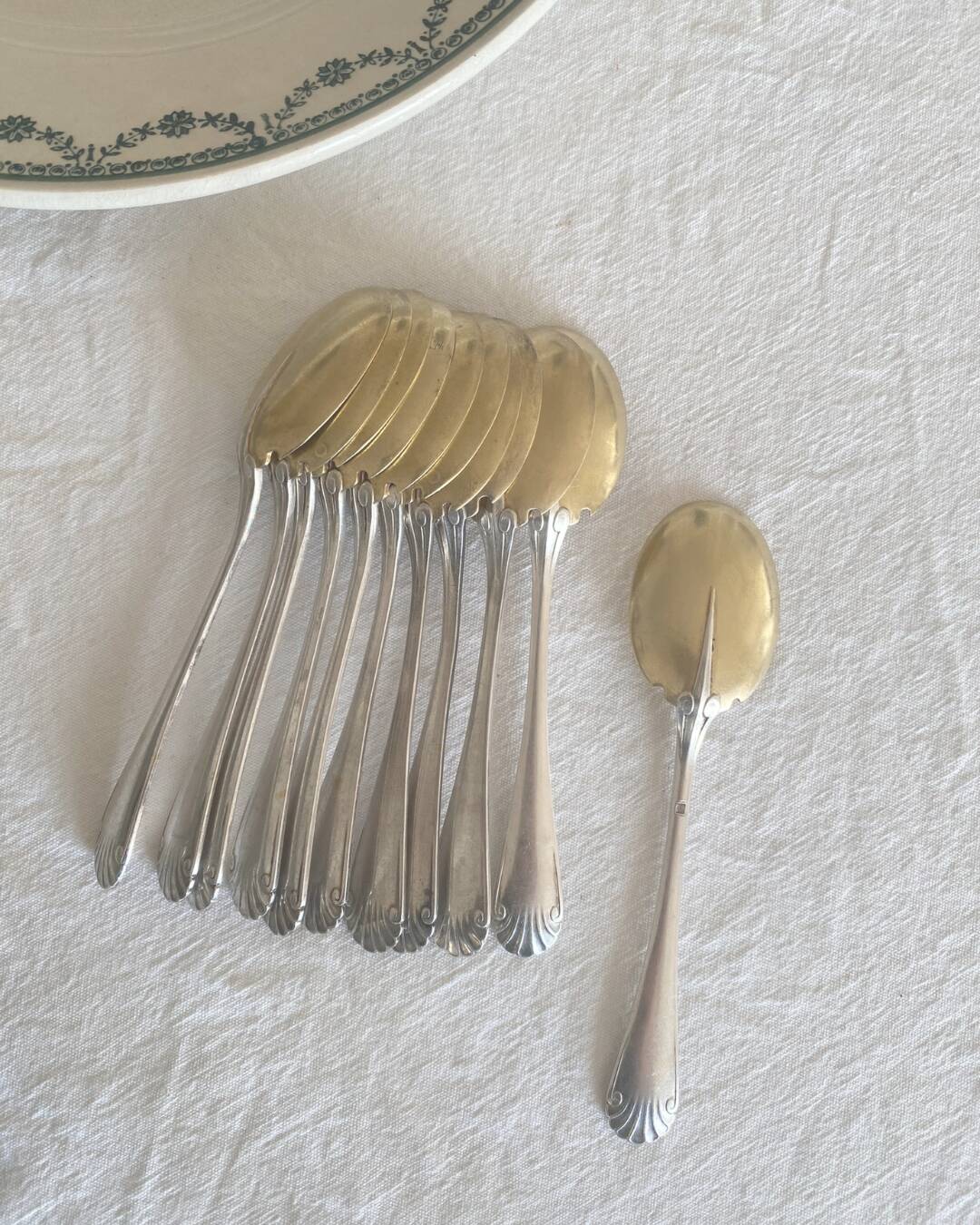 Christofle sorbet spoons (x11)