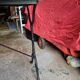Bistro table marble and wrought iron