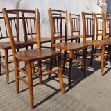 Lot of 9 chairs bistro Luterma