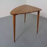 Mid-Century Triangular Teak Side Table, 1960s