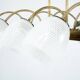 Mid-Century Venini Reticello Glass Chandelier, 8 Arms, Murano, Italy 1940s