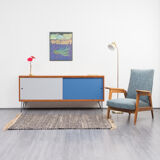 Vintage string, reversible doors, teak, 165cm