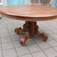 Napoleon III table in walnut from the late 19th century, 14 place settings with 3 extensions.
