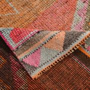 3x11 Shades Of Pink Antique Runner Rug, Handmade Runner Rug, 96x329Cm