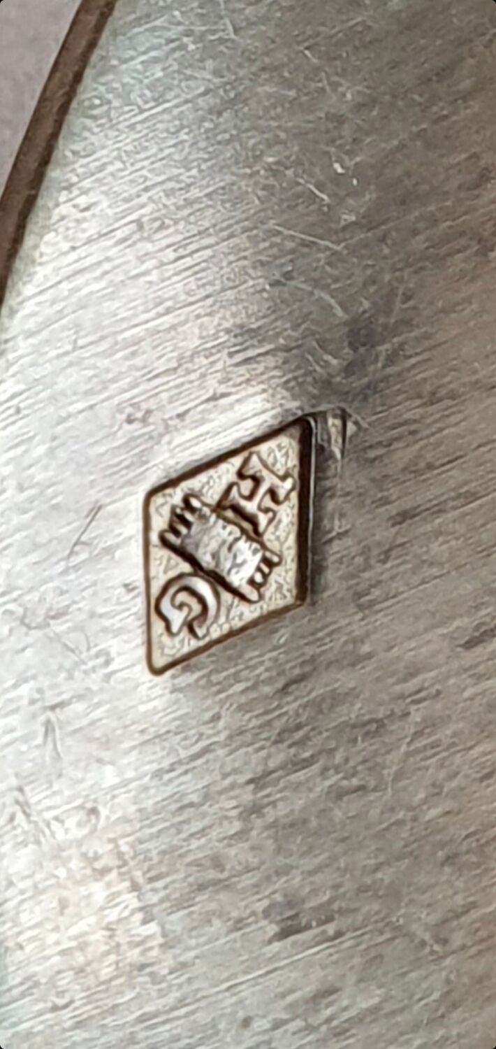 6 silver and vermeil spoons