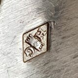 6 silver and vermeil spoons