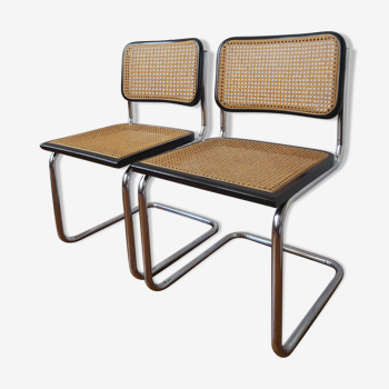 Pair of Cesca B32 chairs by Marcel Breuer