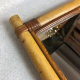 Rattan mirror