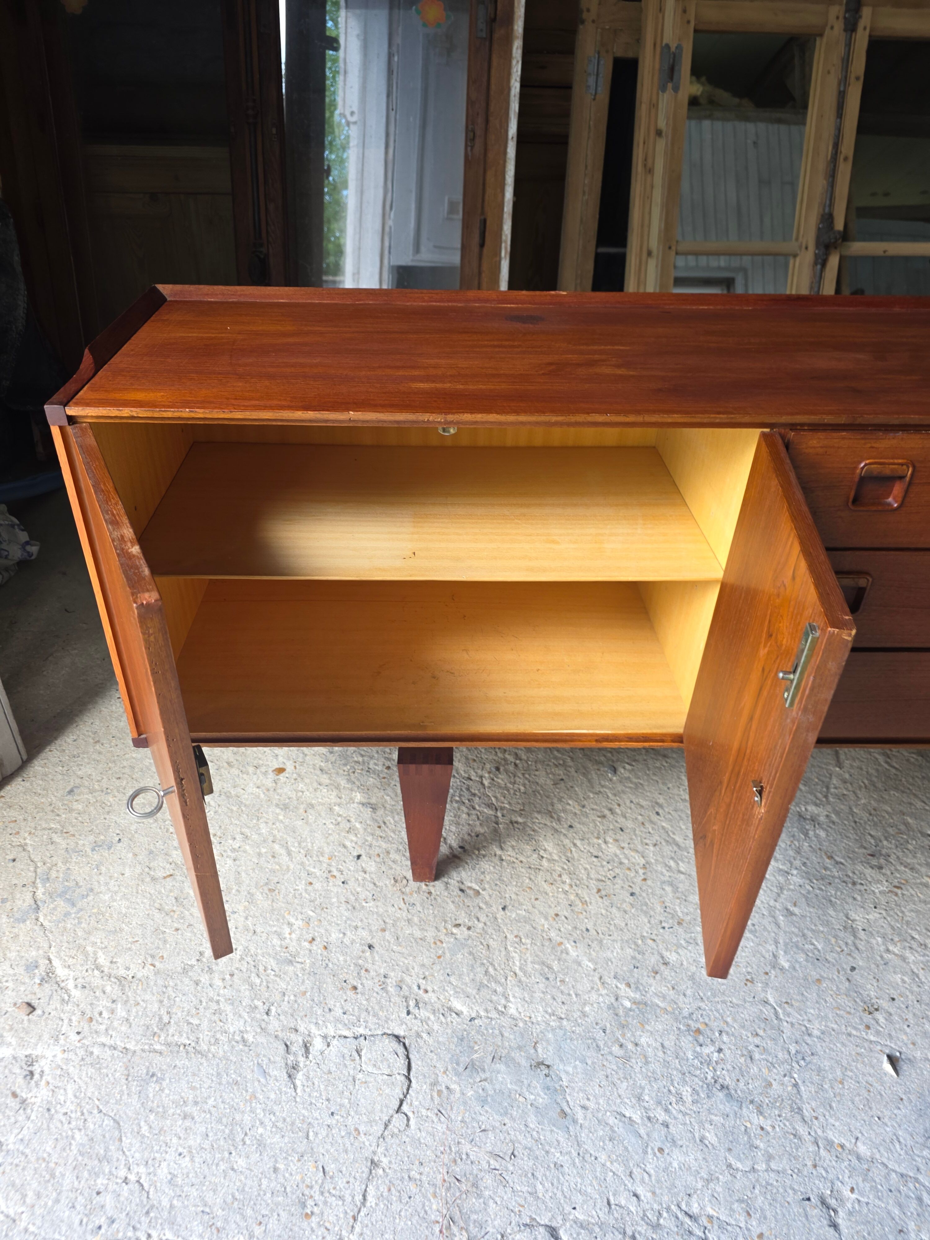 Scandinavian teak sideboard from the 1960s.