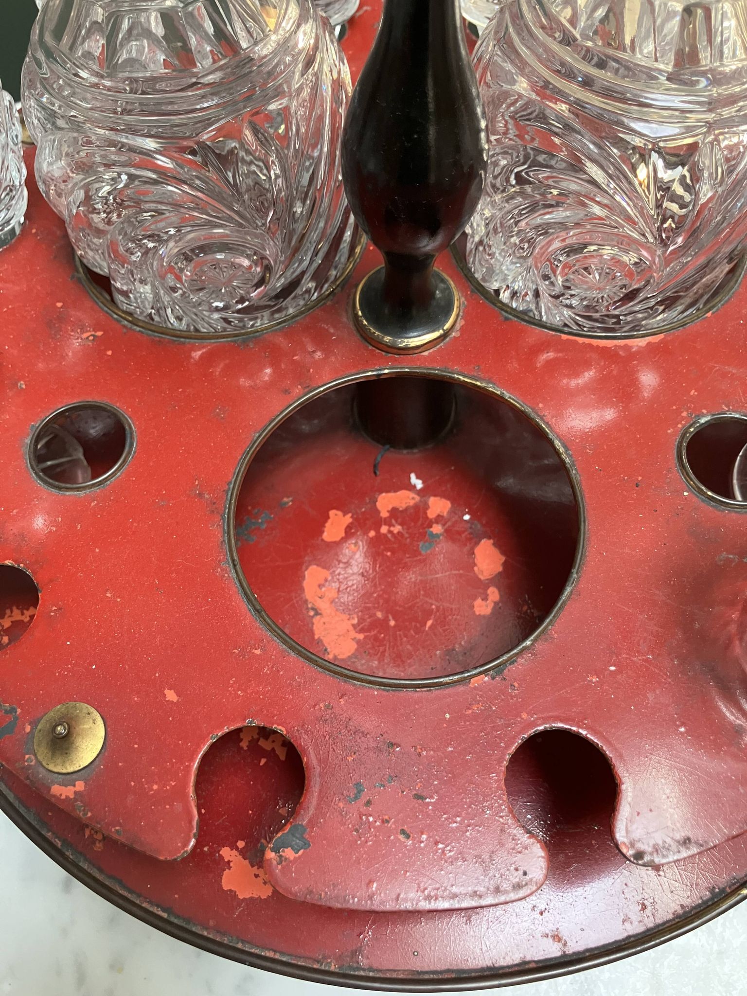 Service de liqueur en carrousel - fin du 19e siècle