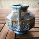 Art Deco octagonal vase in flamed stoneware – signed Alpho (Alphonse Mouton)