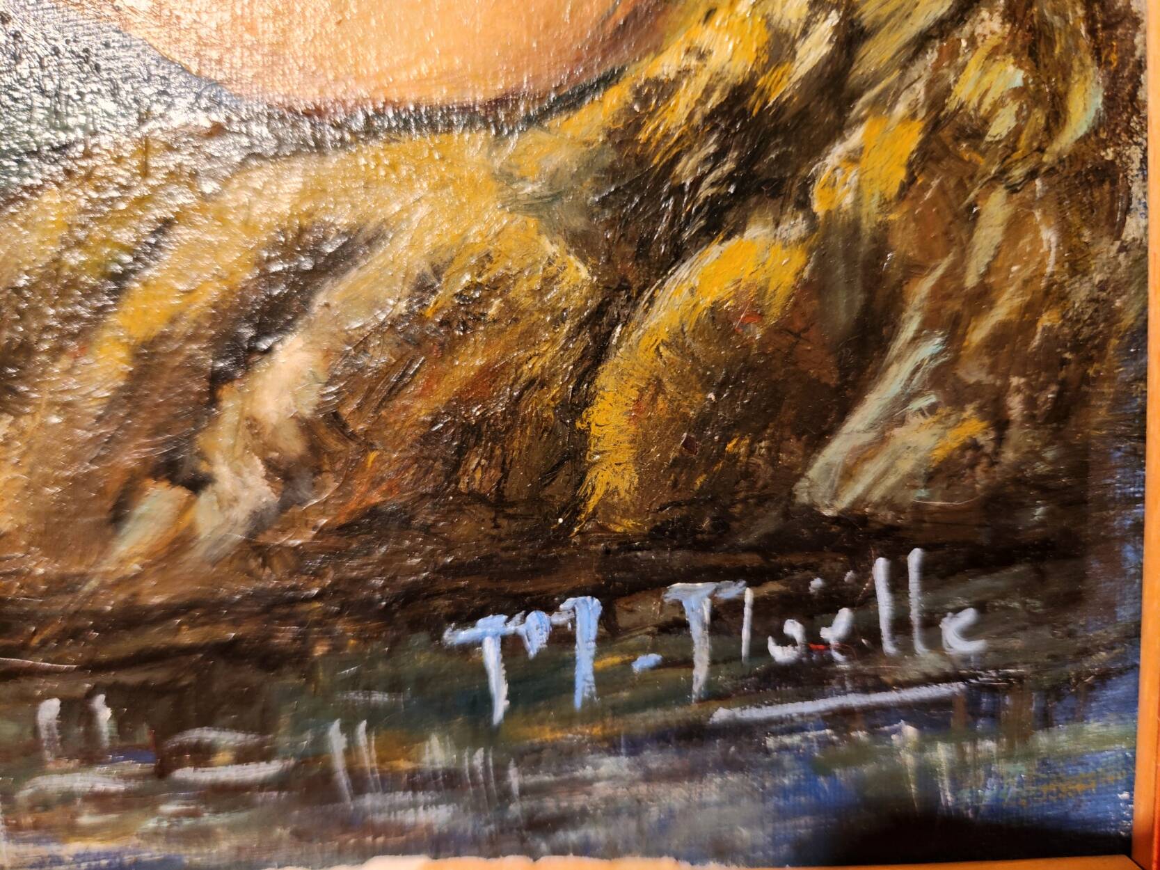 Oil painting on canvas Female nude framed signed