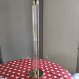 Modernist floor lamp in acrylic glass and brass 1950s