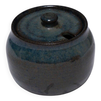 Pot couvert en faïence françois jarlov, 1990s