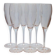 Set of 6 champagne flutes
