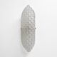 Pair of Clear Murano Glass Wall Sconces with Textured Relief