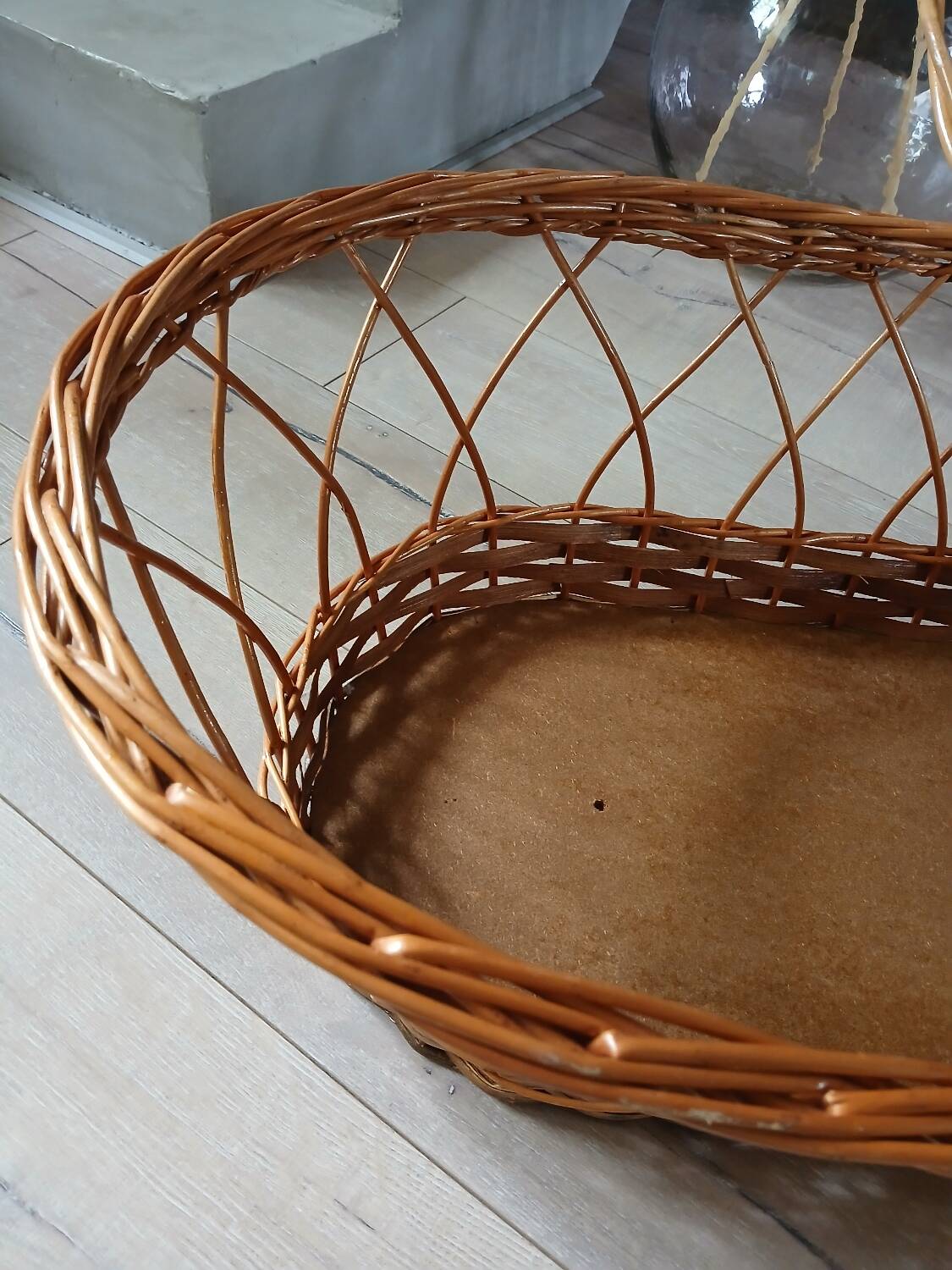 Antique wicker basket