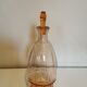 Art Deco glass carafe in amber colour.