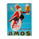 Affiche originale "Bière Amos Pils Metz" 115x151cm 1960