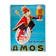 Affiche originale "Bière Amos Pils Metz" 115x151cm 1960