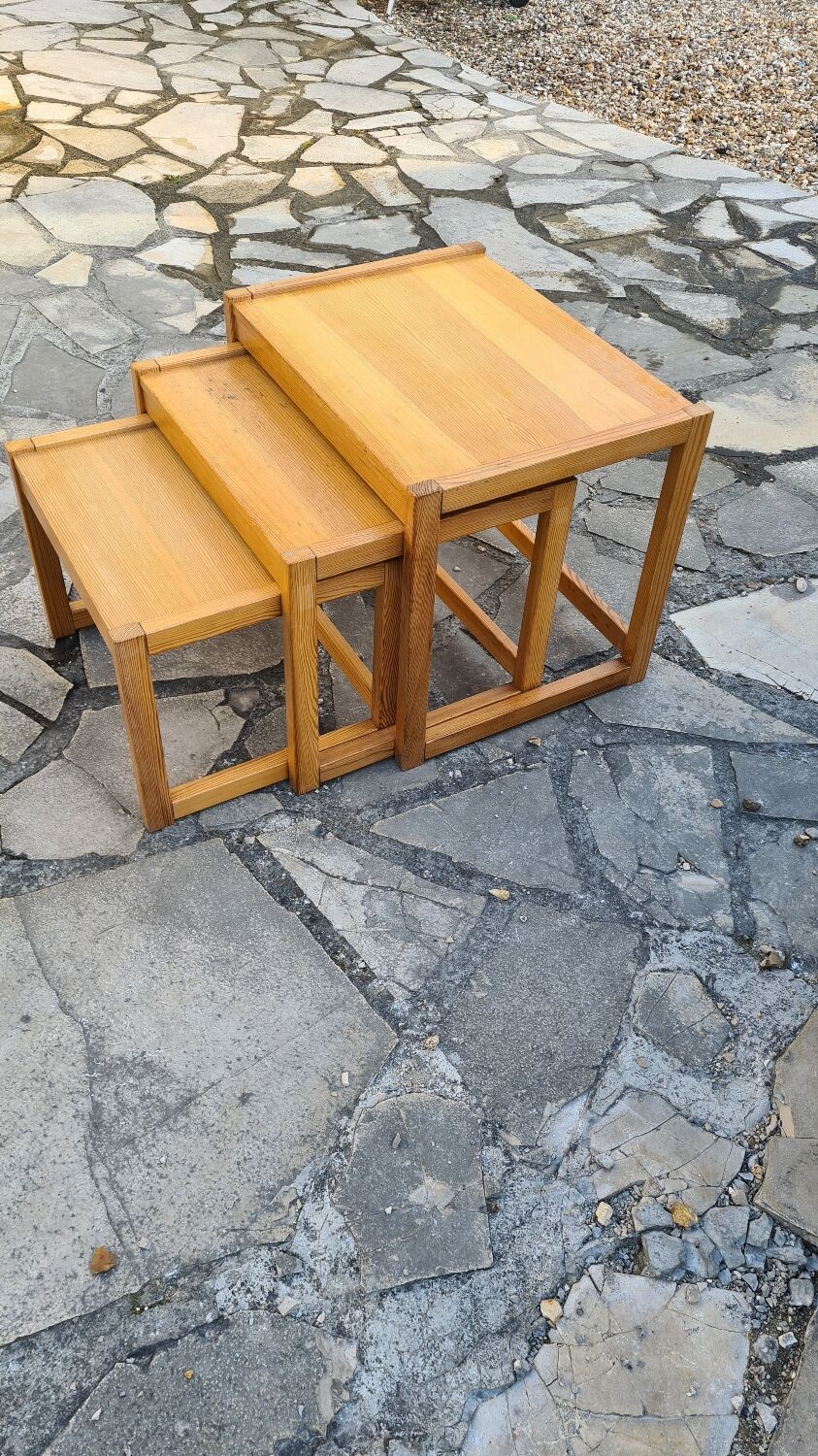 Scandinavian nesting coffee tables