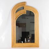 "Rainbow" rattan mirror
