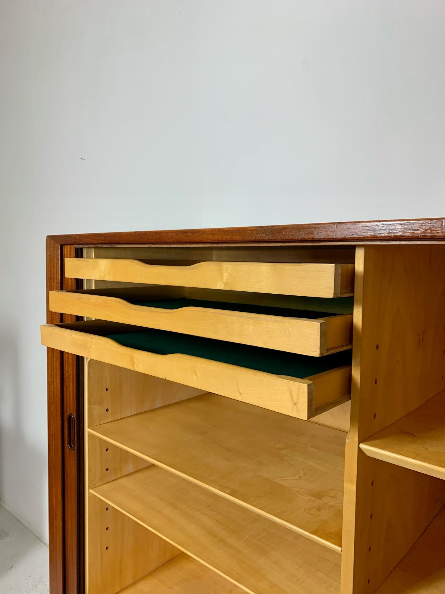 Danish MidCentury Teak Highboard by Arne Vodder 1960s