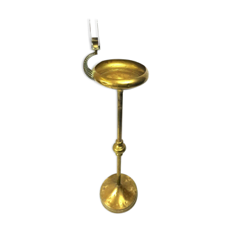 Brass and copper brass ashtray art nouveau Daalderop Tiel Holland 1930-1940