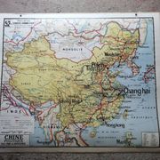Vintage school card: China n°52 Vidal Lablache.