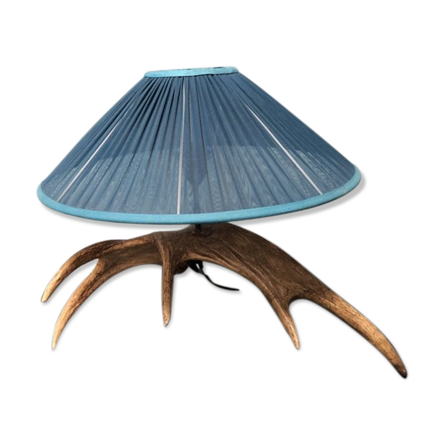 Elk horn foot lamp and silk day offal