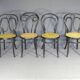Set of 4 kohn "empire black" chairs circa 1880 + thonet-