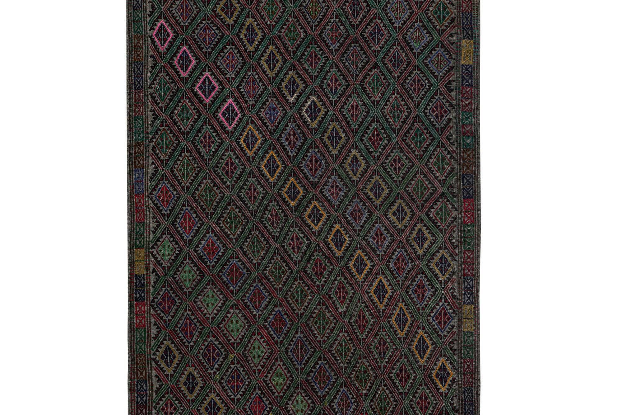 Vintage Turkish kilim, handwoven, 120x190 cm.