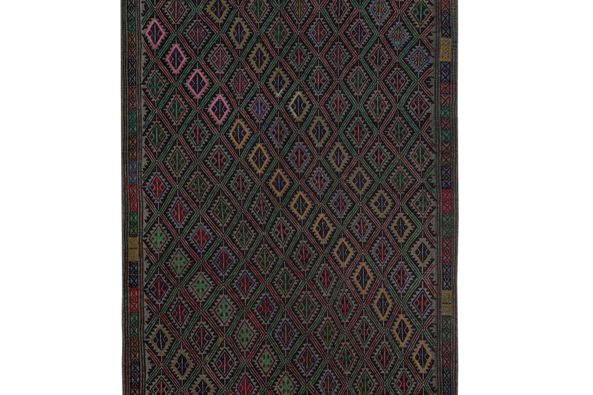 Kilim turc vintage tissé main 120x190 cm