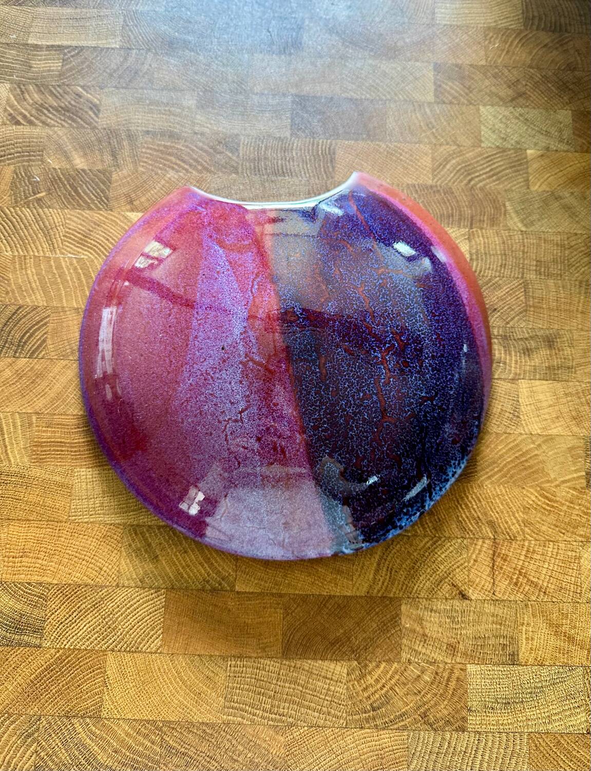 Vintage wall ceramic vase