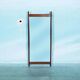 Scandinavian teak mirror from the 1960s.