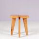 1960s pine stool by Raani Peippo for Stockmann Orno Finland