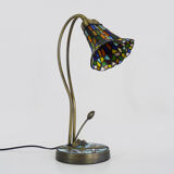 Tiffany dragonfly lamp with two branches, 2 tulips, art deco style