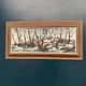Oil on Swedish panel - "Forest in Winter" - Signed - Vintage and Framed