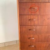 Danish 8-drawer chest of drawers in teak
