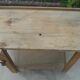 Old wooden workbench for children