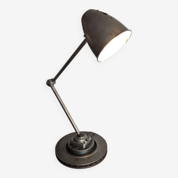 Old industrial two-arm workshop lamp