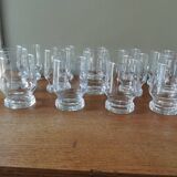 Set of 14 vintage 70s glasses