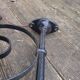 large wrought iron gallows lamp