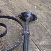 grande lampe potence en fer forgé