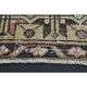 Vintage Turkish Oushak handmade wool cotton brown runner rug 143x347